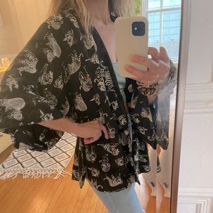 Tiger Printed Kimono